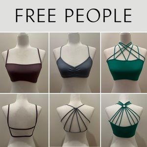Set of Three Free People Intimately Bralettes, Size XS-S, MSRP $144 ($48 each)